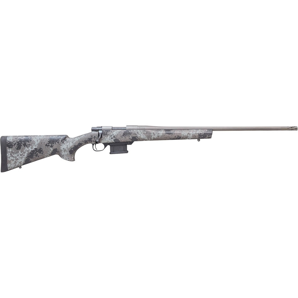 Howa M1500 Fence Line Mini Action Varmint Rifle 6.5 Grendal 20 in. Tungsten/Grey Light Camo HTI