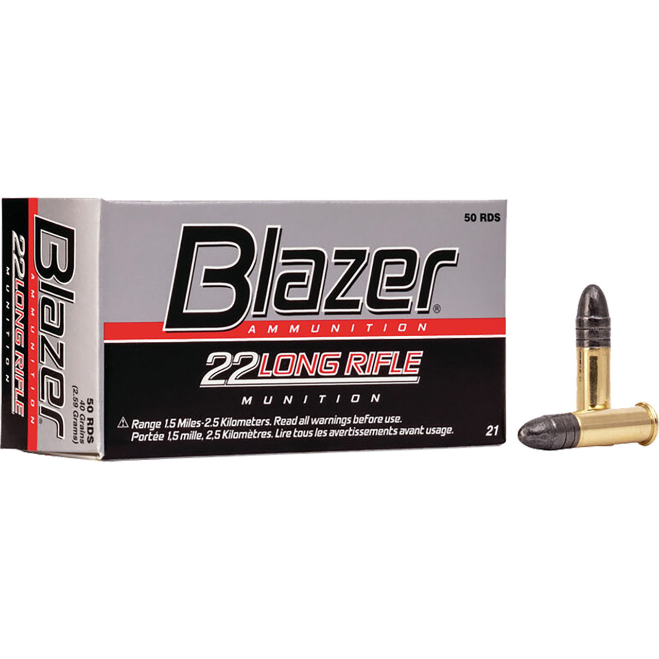 CCI Blazer High Velocity 22 LR 40 gr. Lead Round Nose 50 rd. Rimfire Ammo