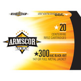 Armscor Range Rifle Ammo 300 AAC Blackout 147 gr. FMJ 20 rd.
