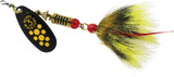 Mepps Black Fury In-Line 1/4oz Dressed Treble Spinner