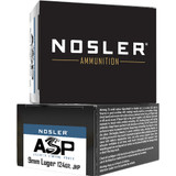Nosler ASP Handgun Ammo 9mm 124 gr. HG JHP 20 rd.