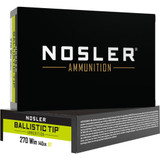 Nosler Ballistic Tip Rifle Ammunition 270 Win. 140 gr. BT SP 20 rd.