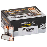 Sig Sauer Elite V-Crown Performance Pistol Ammo 40 S&W 165 gr. JHP 20 rd.