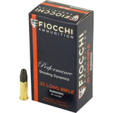 Fiocchi Shooting Dynamics Sport&Hunting Rifle Ammo 22 LR 38 gr. Hollow Point 50 rd.