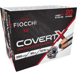 Fiocchi CovertX Pistol Ammo 380 ACP 95 gr. JHP 20 rd.