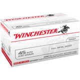 Winchester USA Pistol Ammo 45 ACP 230 gr. FMJ 100 rd.