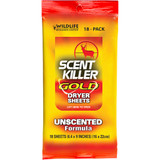 Wildlife Research Scent Killer Dryer Sheets Gold 18 pk.