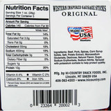 High Country Sausage Links 5 OZ. Original Western Inspired Sausage Sticks