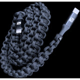 Dark Energy Lightning to C Paracord Cable  Black