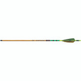 Black Eagle Vintage Traditional Arrows .005 350 Green/Yellow Feathers 6 pk.