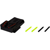 HiViz Top Gun Rear Sight Ruger Mark I,II,III AND IV Green/Red/Black