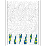 TAC Vanes Arrow Specific Wraps White Size C 4.675 13 pk.