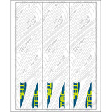 TAC Vanes Arrow Specific Wraps White Size C 4.675 13 pk.