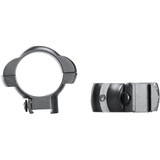 Weaver Grand Slam Rimfire Steel Rings Matte Black 1" .22 Style XHigh Clamshell Pack