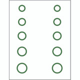 Gunstar Mini Circles Target Reticle Set