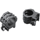 Weaver Classic 6Hole Skeleton Rings Matte Black 1" High Clamshell Pack