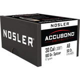 Nosler AccuBond Bullets .270 Cal. 150 gr. Spitzer Point 50 pk. Nosler AccuBond Bullets .270 Cal. 150 gr. Spitzer Point 50 pk.