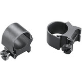 Weaver Classic Top Mount Rings Matte Black 1" Medium Clamshell Pack