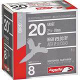 Aguila High Velocity Shotgun Game Load 20 ga. 2.75 in. 1 oz. 8 Shot 25 rd.