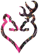 Browning Buck Heart Decal His & Her Camo