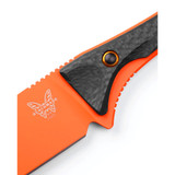 Benchmade Altitude Fixed Blade Knife Orange Blade Carbon Fiber Grips