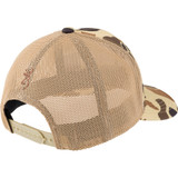 Browning Cupped Up Mesh Snapback Hat Vintage Tan Buckmark