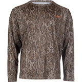 Habit Men's Siesta Cape Long Sleeve Perf Tee Mossy Oak New Bottomland