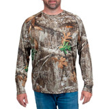Habit Men's Siesta Cape Long Sleeve Perf Tee Realtree Edge