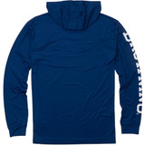 Browning Long Sleeve Hooded Tech Tee Navy