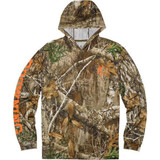 Browning Long Sleeve Hooded Tech Tee Real Tree Edge