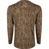 Drake Ol' Tom Performance Crew Camo Print LS MO Bottomland