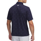 Men's UA Tee To Green Printed Polo Midnight Navy--White