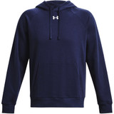 Men's UA Rival Fleece Hoodie Midnight Navy--White