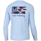 Huk Trophy Flag Pursuit T-Shirt Ice Water