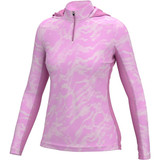 Huk Womens Icon X River Runs Hoodie Ultra Pink