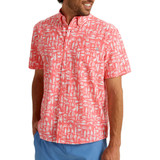 Huk Batiki Kona Shirt Sunwashed Red