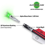 TenPoint Pro Elite 400 Lighted Carbon Arrows 20 in. Alpha Blaze Nocks 3 pk.