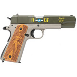 Auto-Ordnance 1911 Memphis Belle Pistol 45 ACP 5 in. Nlue/White/ODG/BLK Engraved Scene 7rd