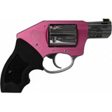 Charter Arms Coyote Off Duty Revolver 380 ACP 2 in. Ported Pink/Polished Stainless 5 rd.