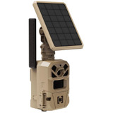 Moultrie Edge Solar Trail Camera 1080P 36MP Rechargable Battery Brown