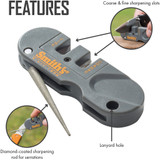 Smiths Pocket Pal Knife Sharpener Gray