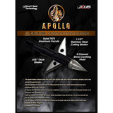 Zeus Apollo Broadhead 3 pk.