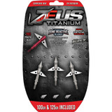 Zeus Titanium Broadhead 100 and 125 gr. tips included
