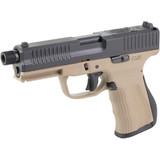 FMK G3 Threaded Barrel Pistol 9mm 4.5 in. Dark Earth w/ Glock Comp Sights 14 rd.