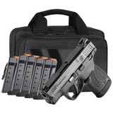 Smith and Wesson Shield Plus Carry on Pistol 9mm 3.1in Barrel 13rd Magazine 6 Mags Range Bag