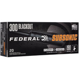 Federal Subsonic Rifle Ammo 300 BLK 190 gr. Subsonic Expanding 20 rd.