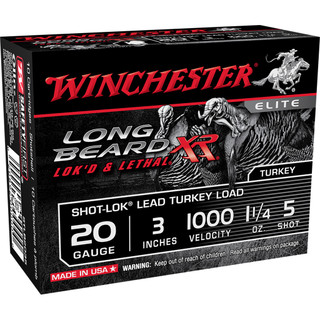Winchester Long Beard XR Shot-Lok Load 20 ga. 3 in. 1 1/4 oz. 5 Shot 10 rd.