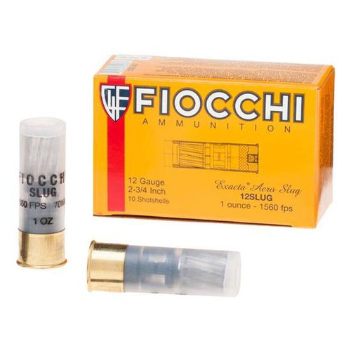Fiocchi Aero 12 Gauge 2.75" 1 oz Rifled Slugs 10 Rounds