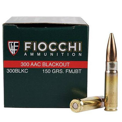 Fiocchi Training Dynamics Centerfire 300 Blackout 150 Gr FMJBT 50 Rd Rifle Ammo
