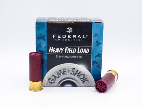 Federal Game-Shok Heavy Field Load 12 ga. 2.75" 1 1/4 oz. 4 Shot 25 rd.